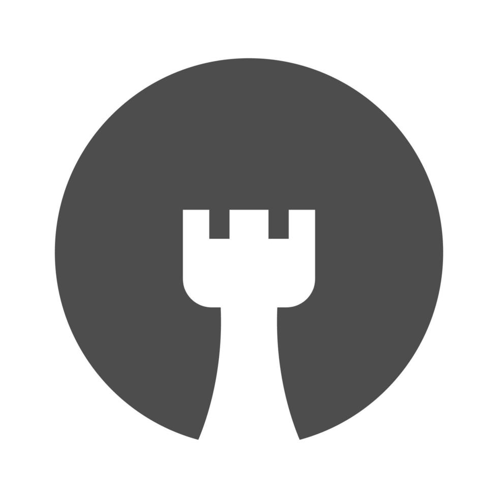 diseño de logotipo de icono de ajedrez vector