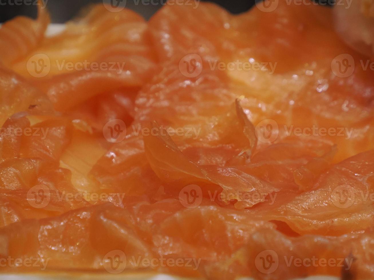 salmon tapas at madrid market photo