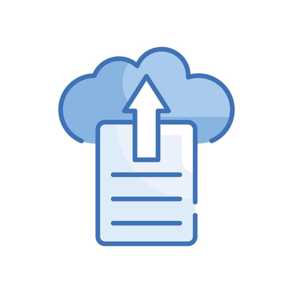 Upload file Blue Icon. vector illustration. EPS 10