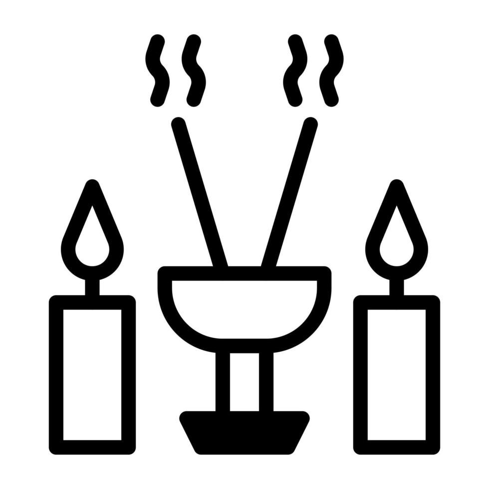 incense dualtone illustration vector and logo Icon new year icon perfect.