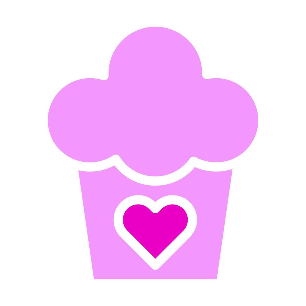 cake solid pink valentine illustration vector and logo Icon new year icon perfect.