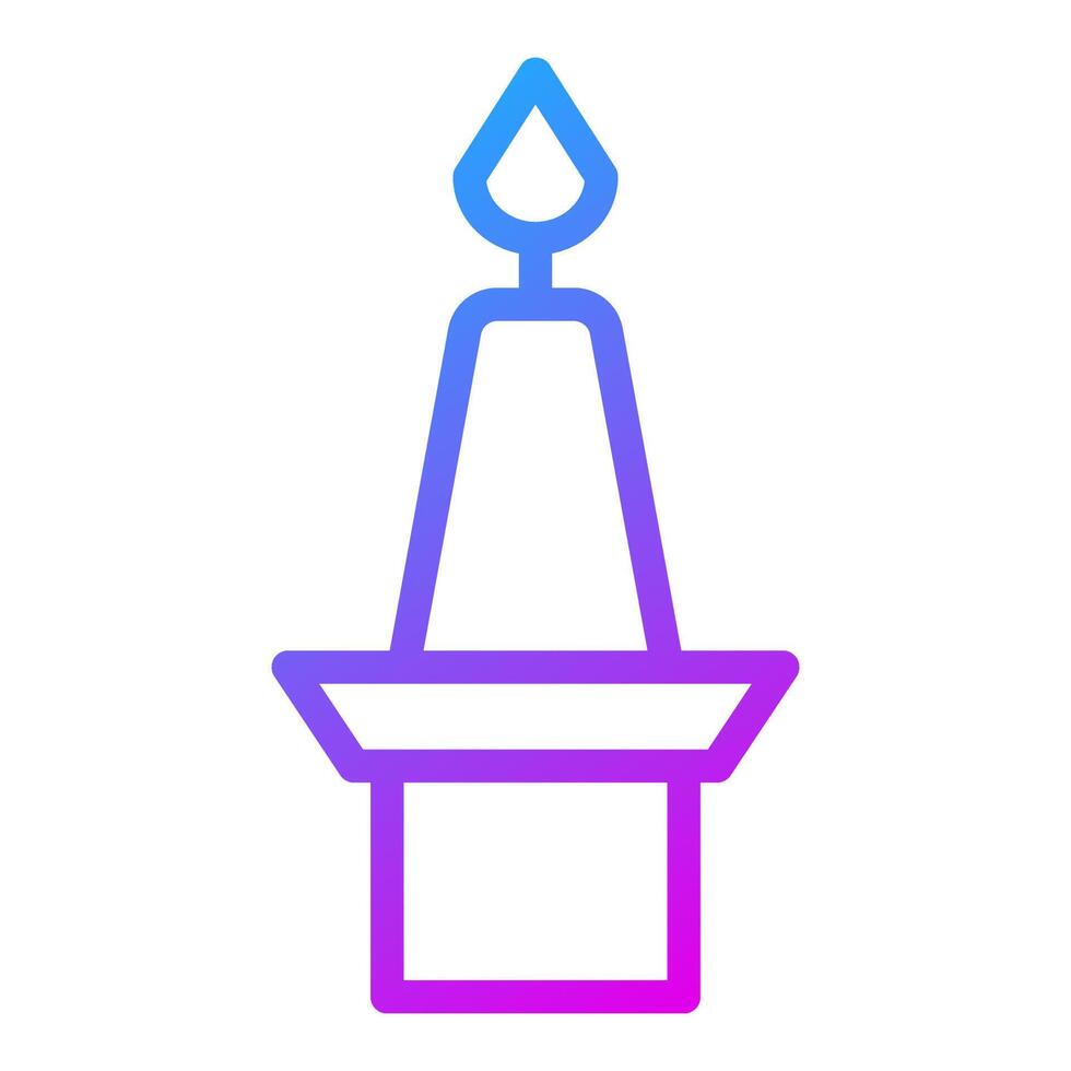 candle gradient illustration vector and logo Icon new year icon perfect.