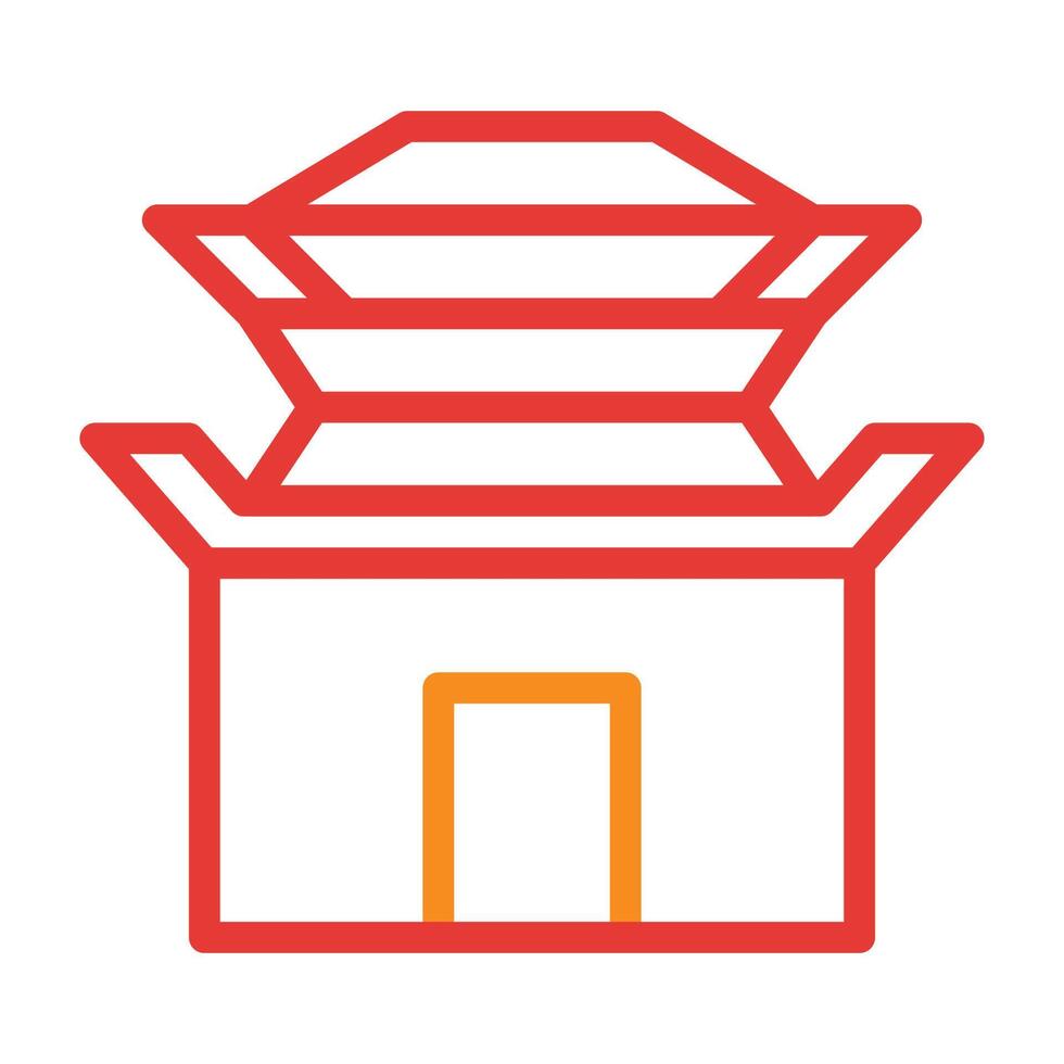 building multicolor red illustration vector and logo Icon new year icon perfect.