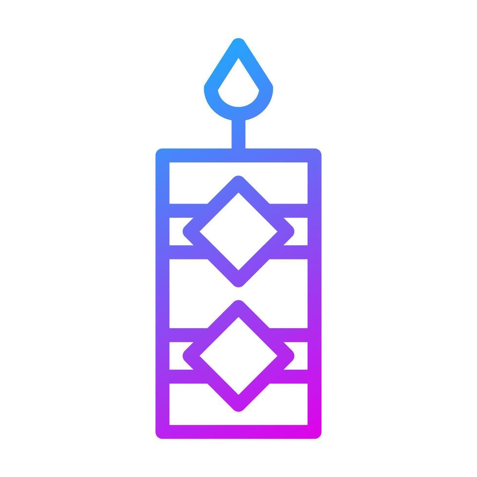 candle gradient illustration vector and logo Icon new year icon perfect.