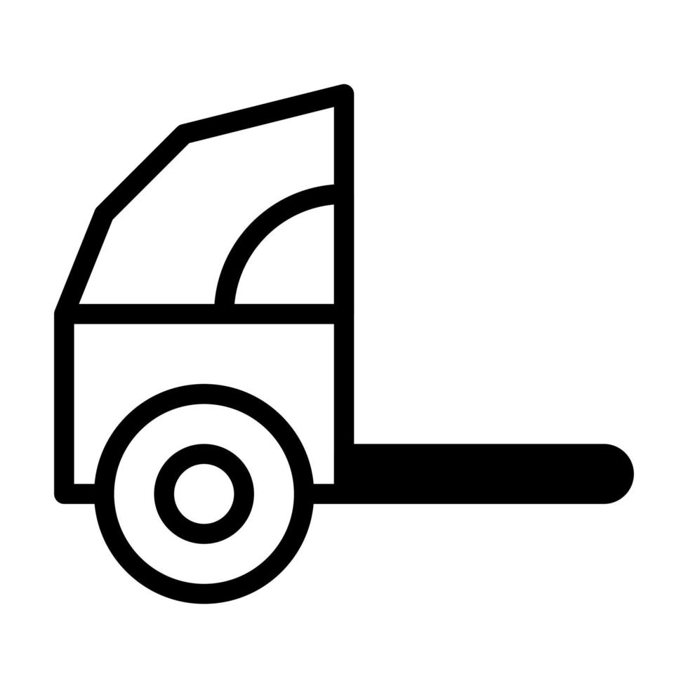 rickshaw dualtone ilustración vector e icono de logotipo icono de año nuevo perfecto.