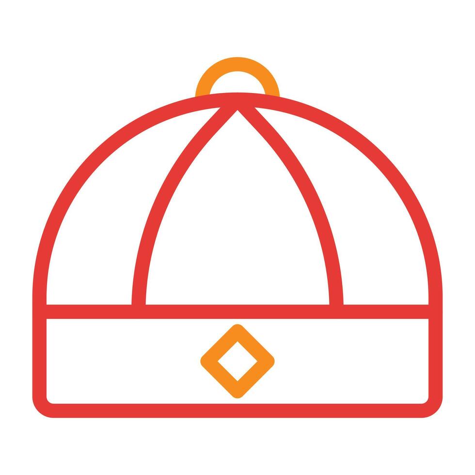 hat multicolor red illustration vector and logo Icon new year icon perfect.