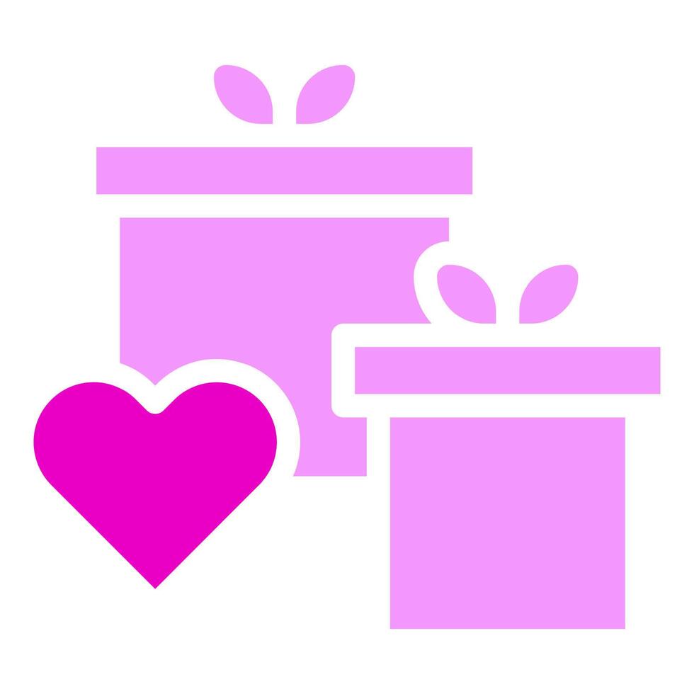 gift solid pink valentine illustration vector and logo Icon new year icon perfect.