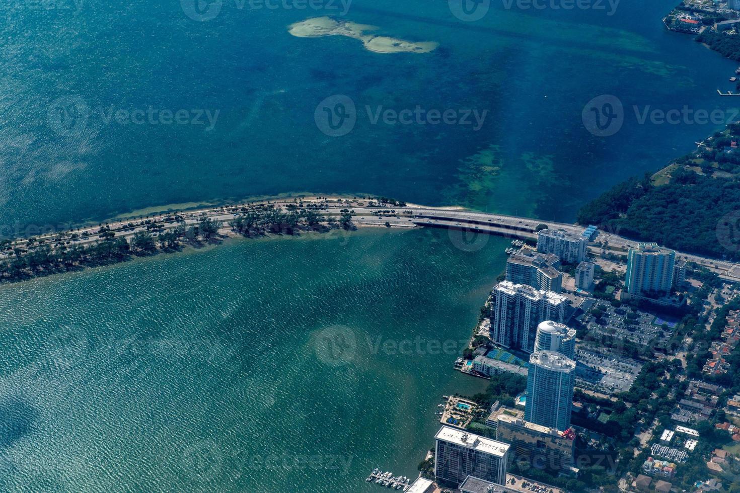 Florida Miami aerial view panorama landscape photo