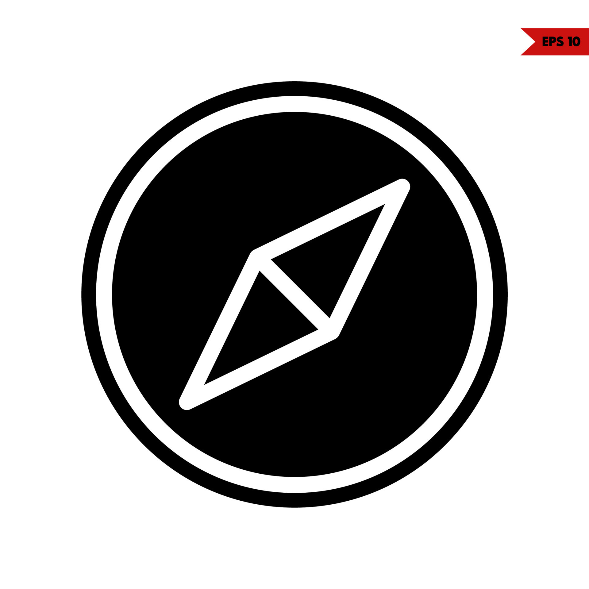 Illustration of Compass glyph icon 17309131 Vector Art at Vecteezy