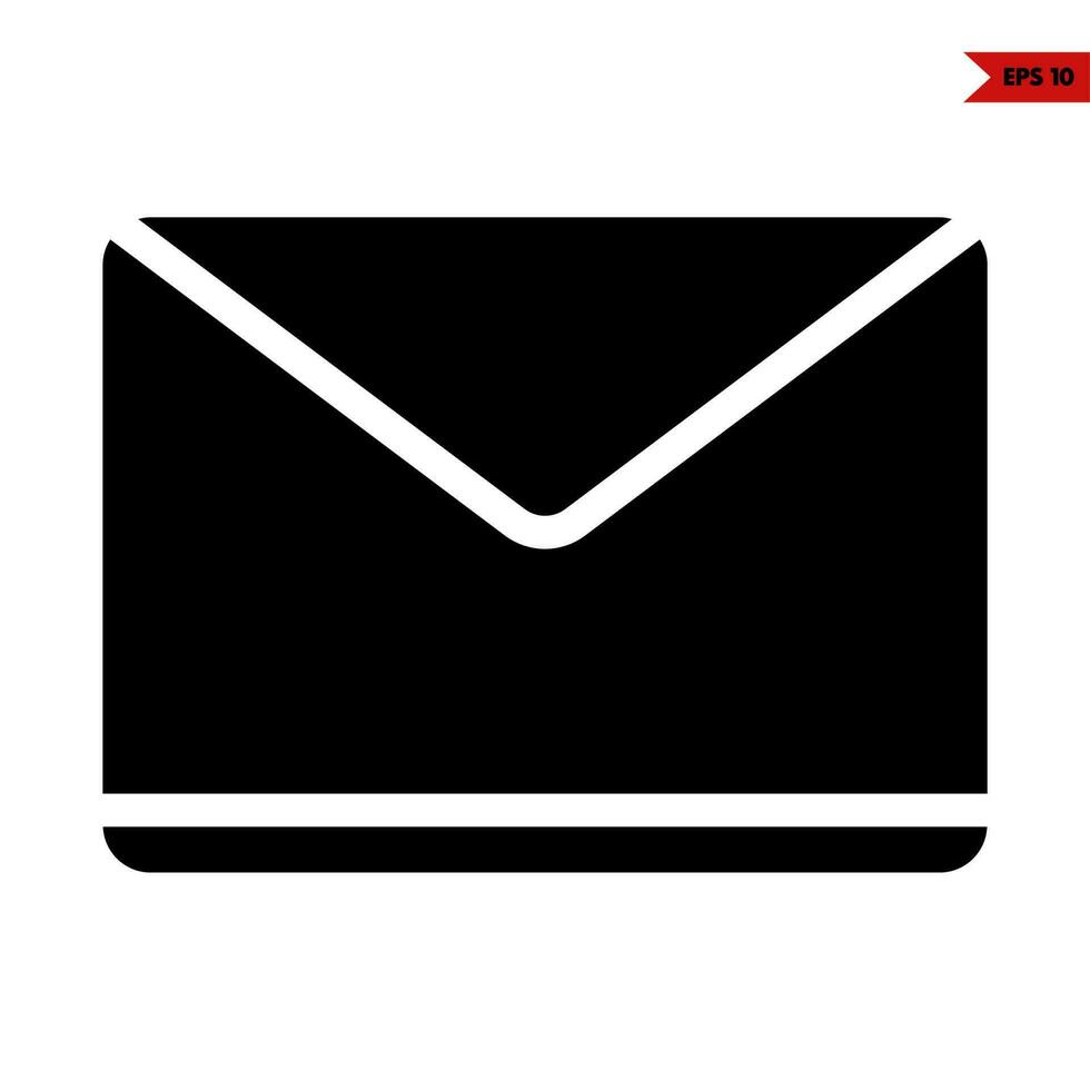 Illustration of File glyph icon vector