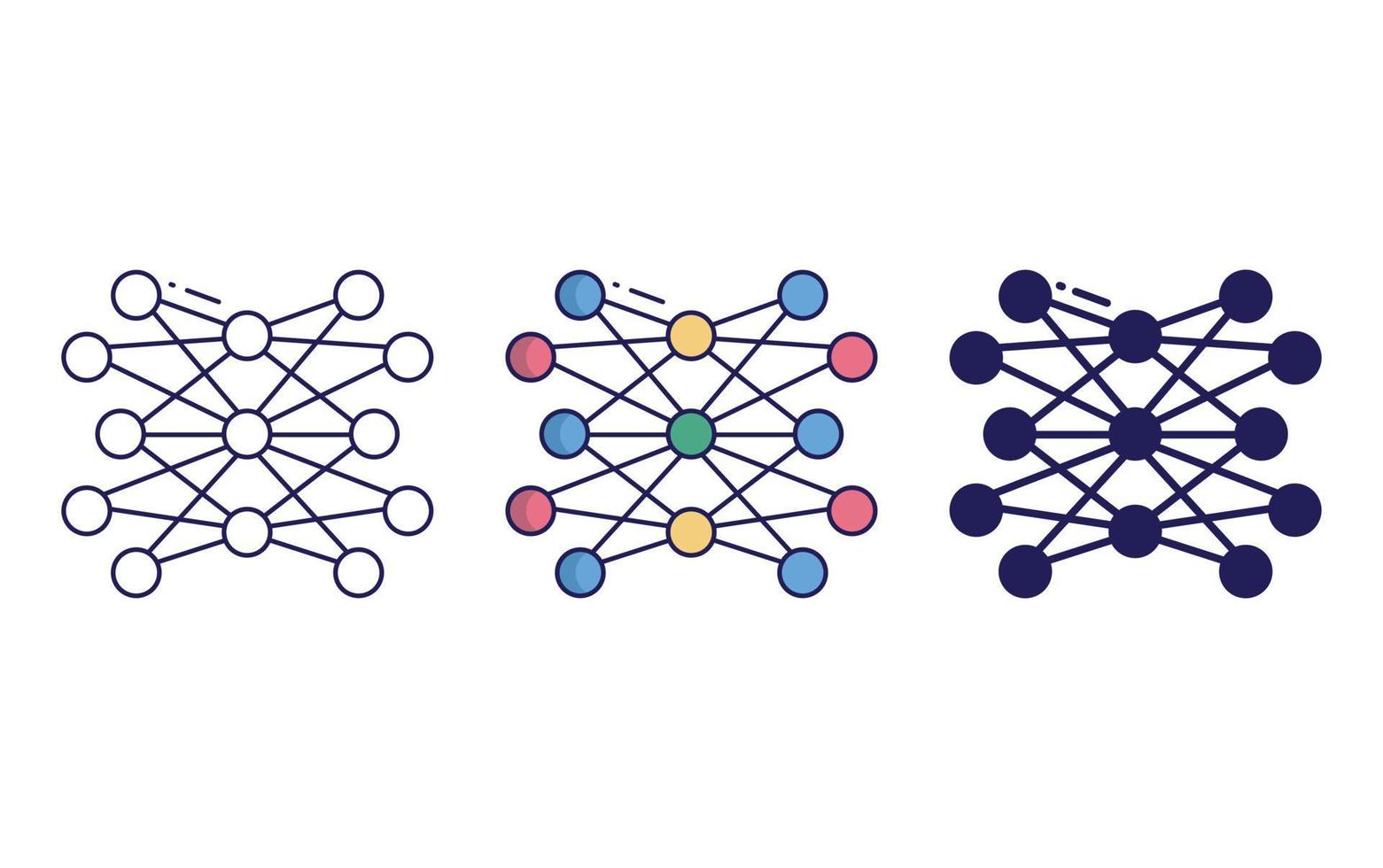 Network, connection icon vector