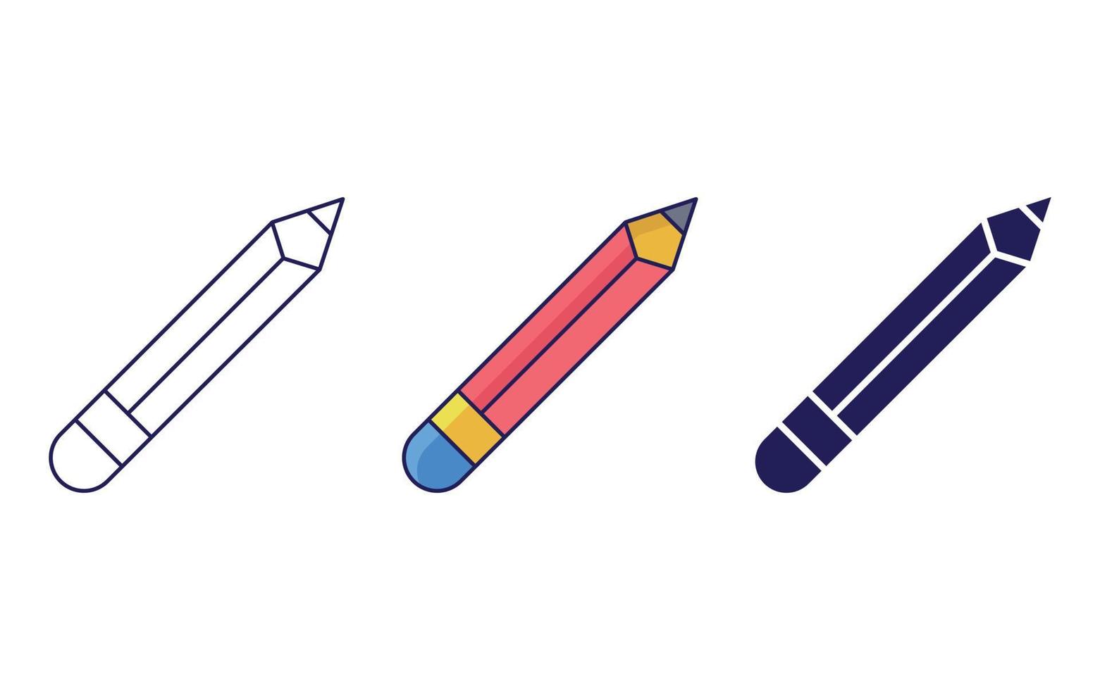 Pencil vector icon