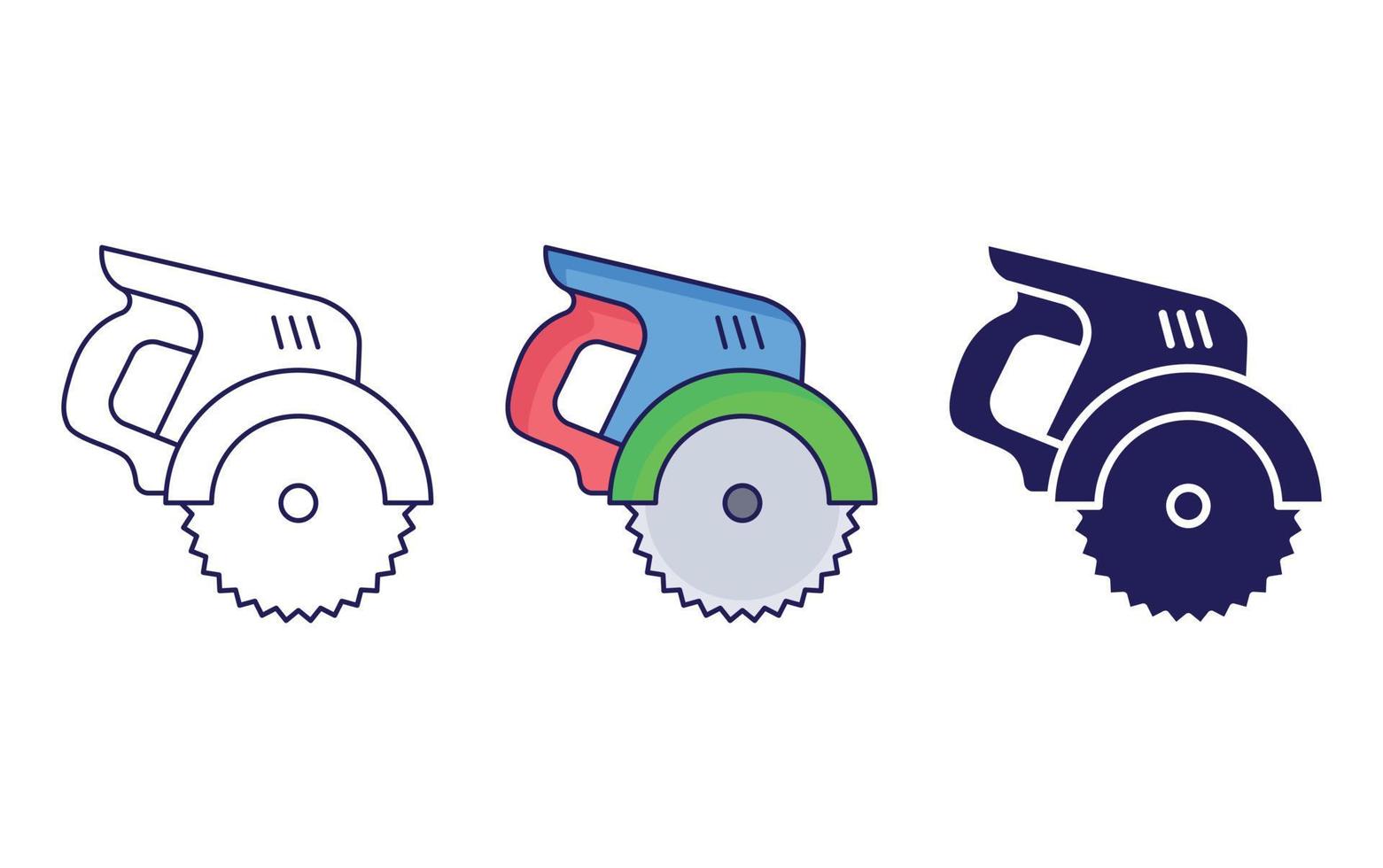 Circular Saw icon vector