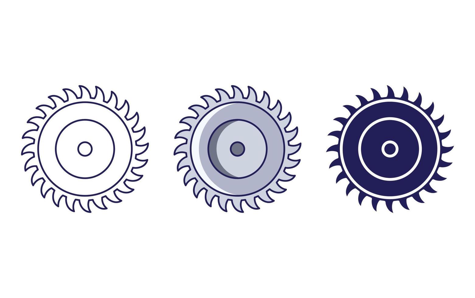 Circular Saw icon vector