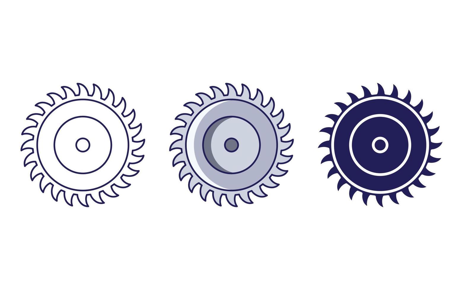 icono de sierra circular vector