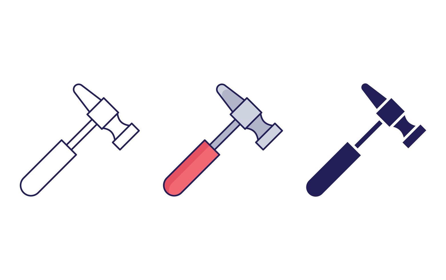 Hammer vector icon