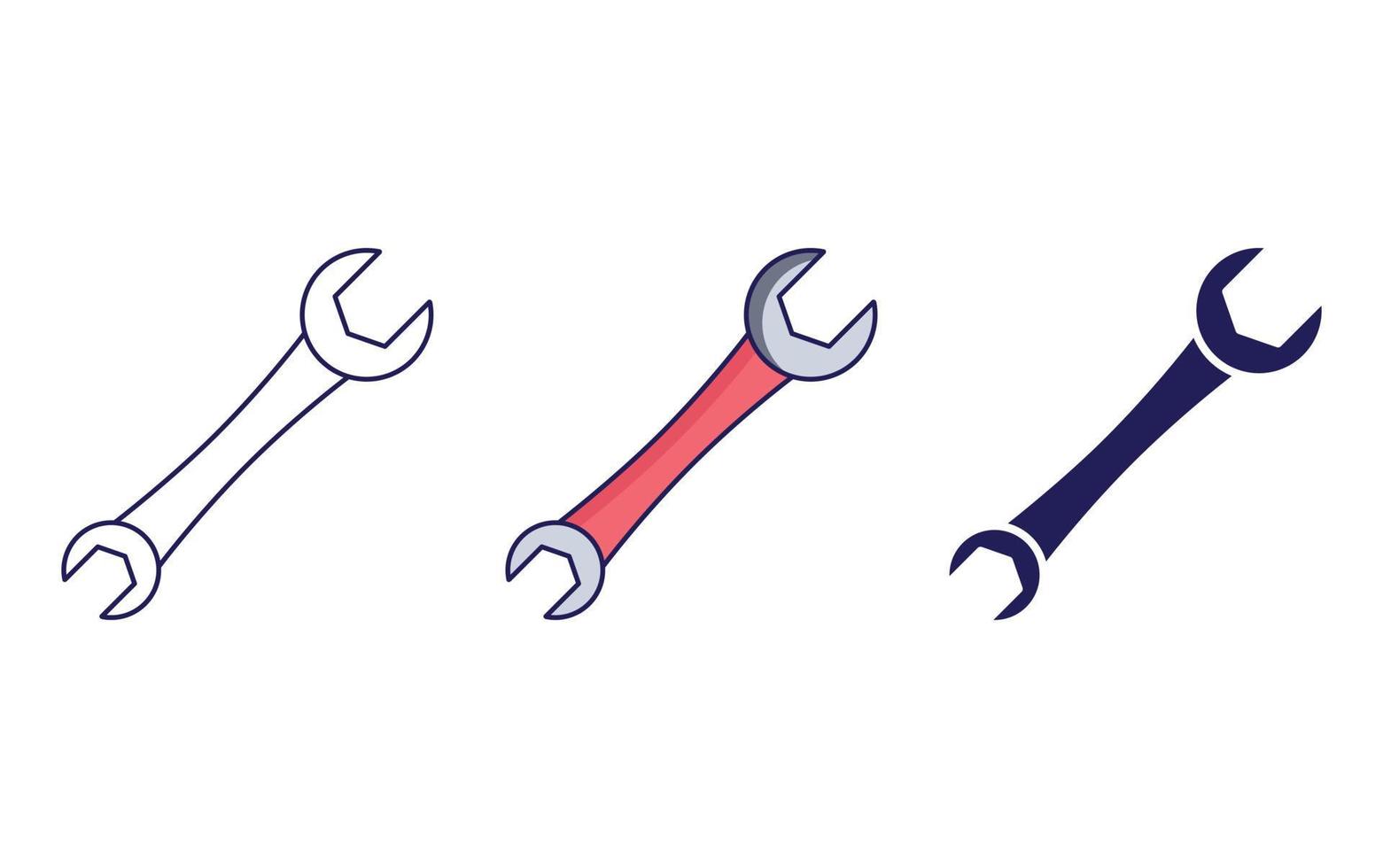 Repair Spanner icon vector