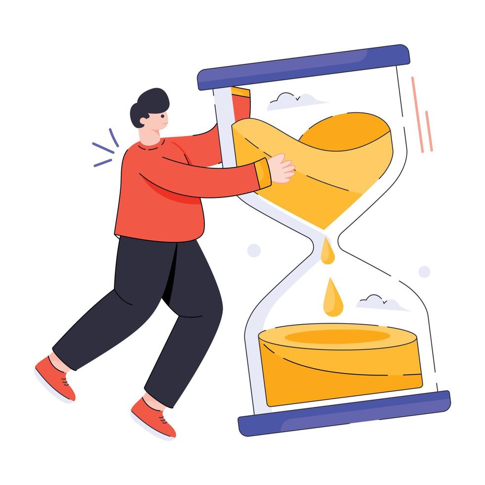 Trendy Passing Time vector
