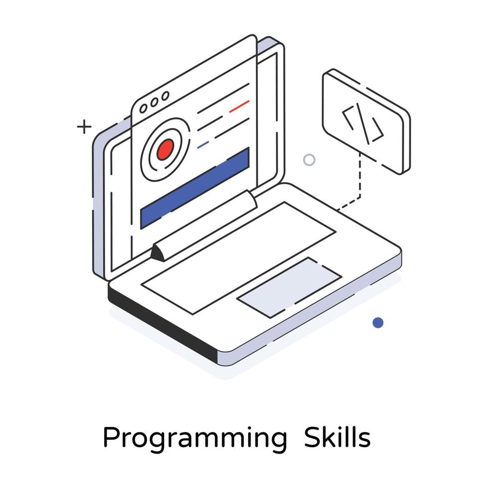 Trendy Programming Skills 17310007 Vector Art at Vecteezy
