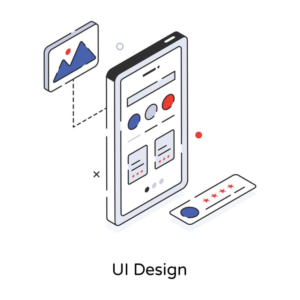 Trendy UI Design vector