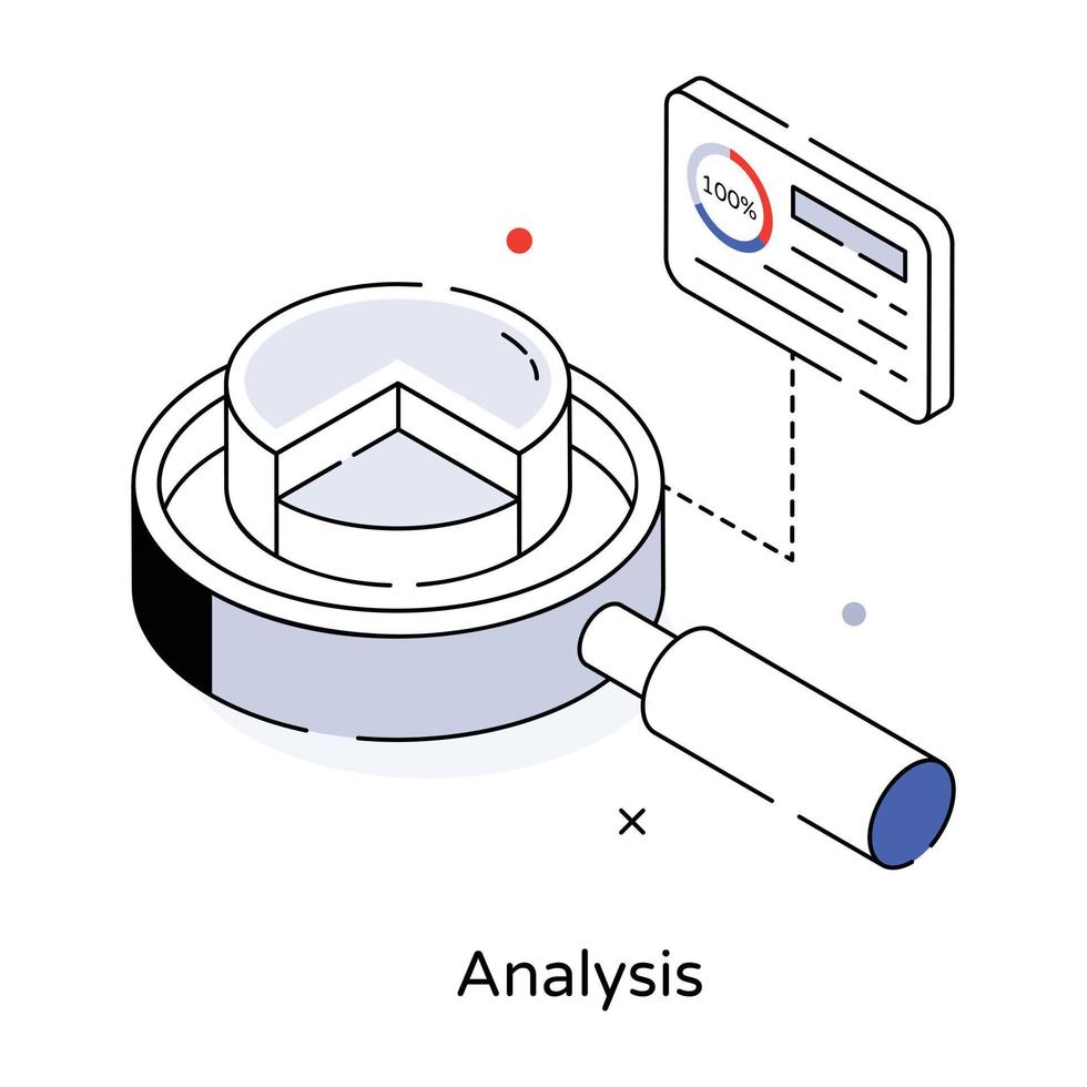 Trendy Analysis Concepts vector