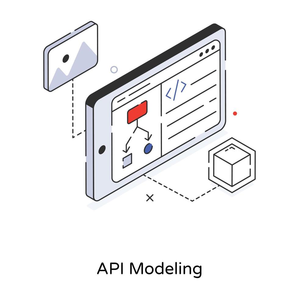 Trendy API Modeling 17310059 Vector Art at Vecteezy