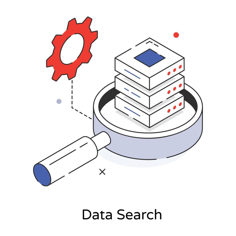 Trendy Data Search vector