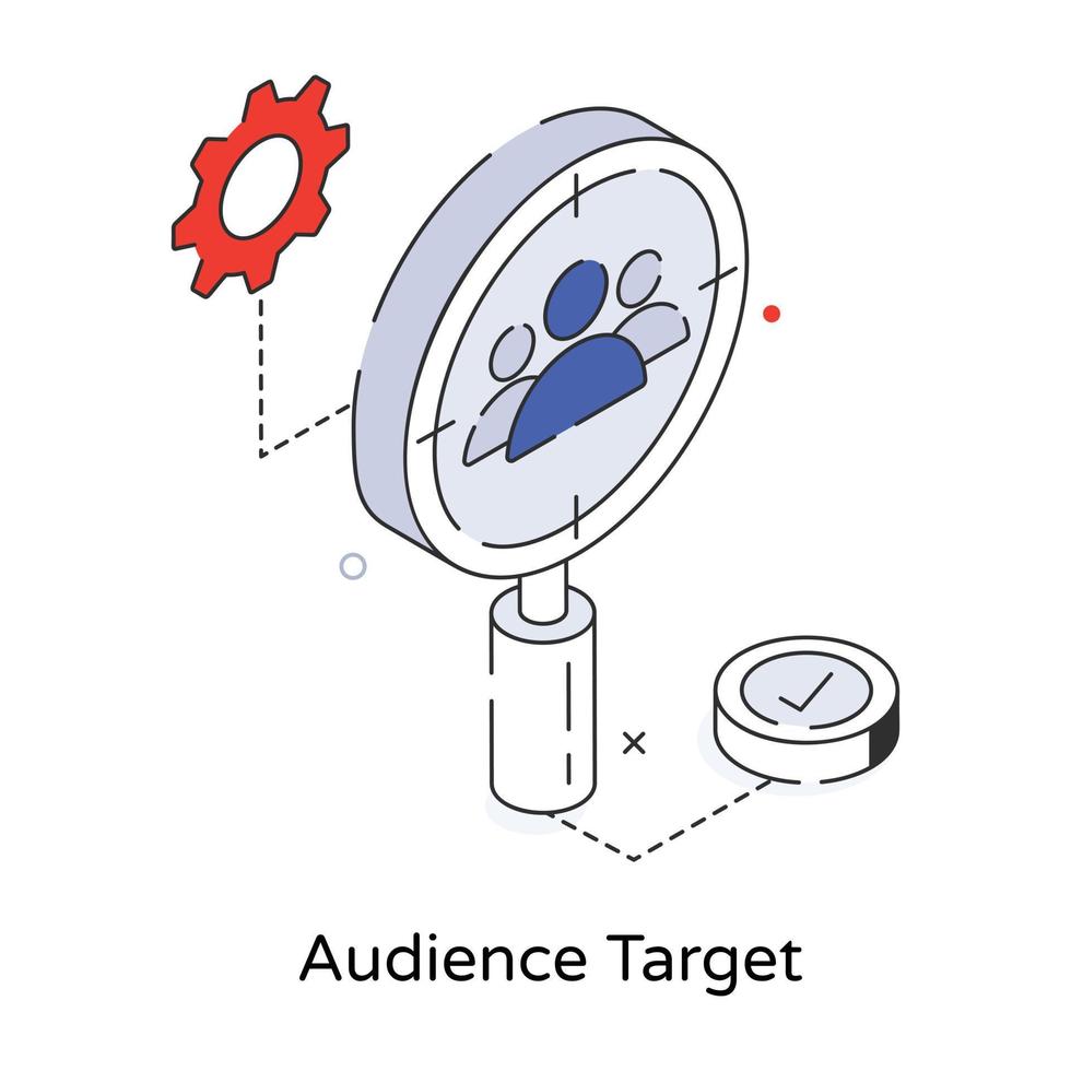 Trendy Audience Target vector