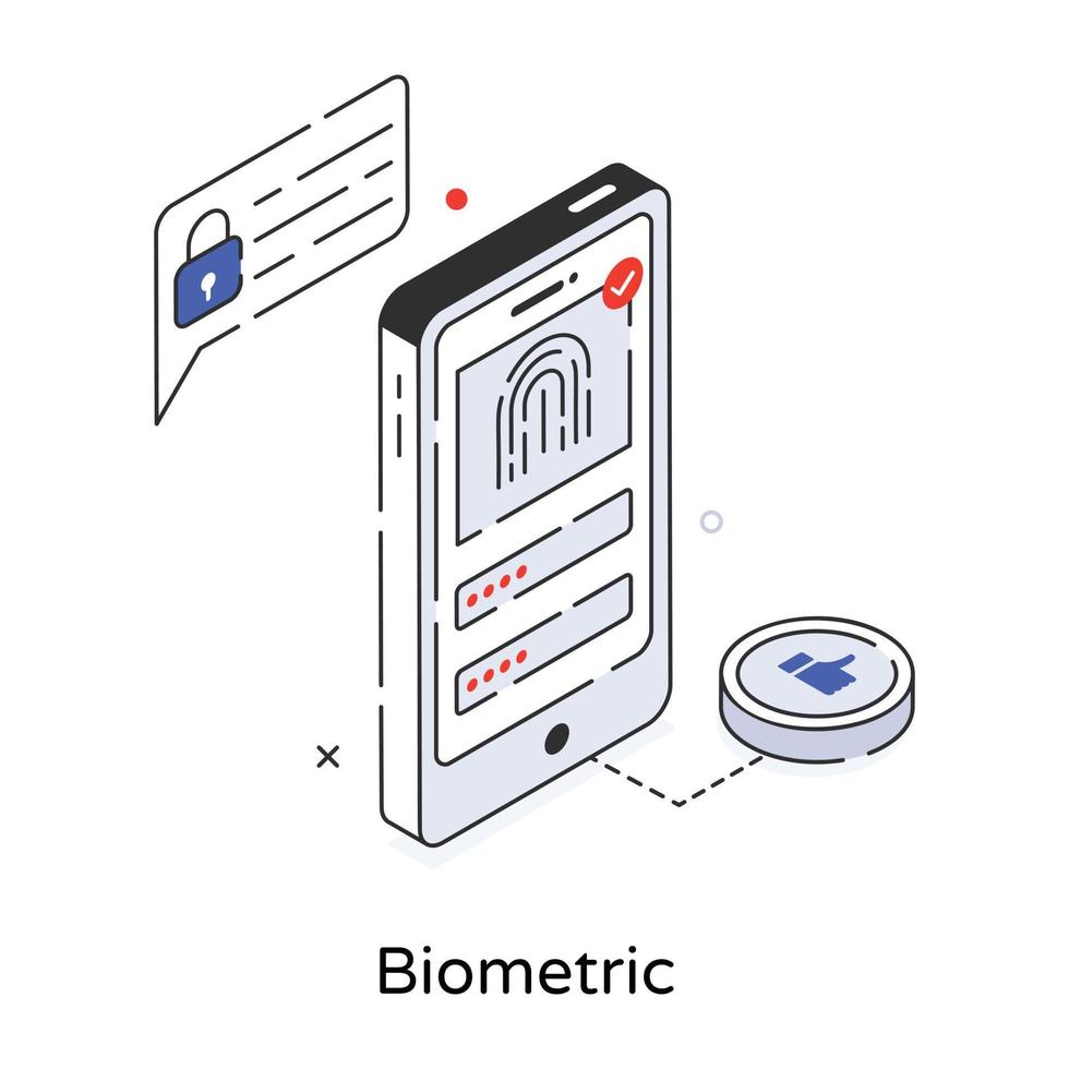 Trendy Biometric Concepts vector