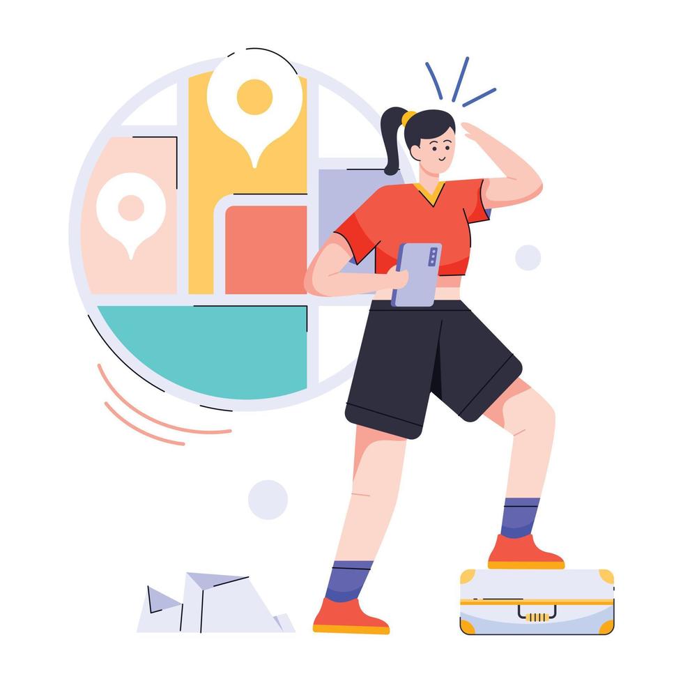 Trendy Online Tracking vector
