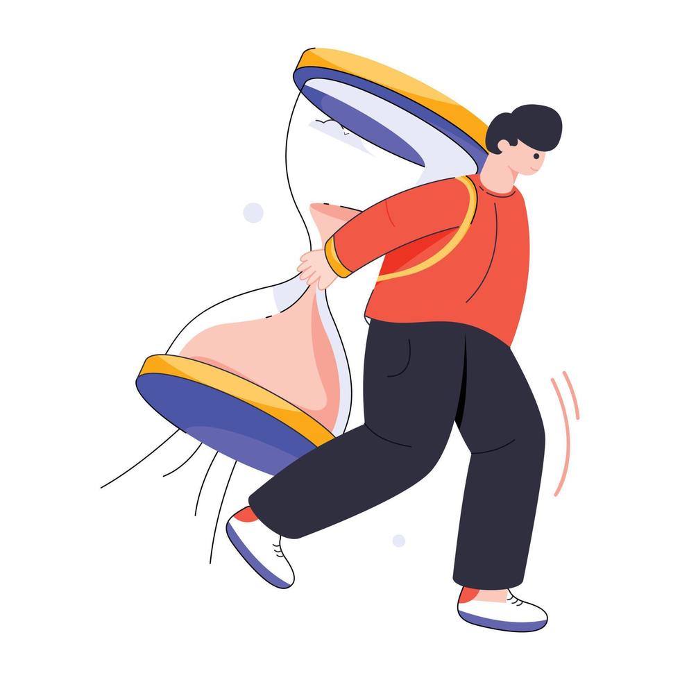 Trendy Deadline Burden vector