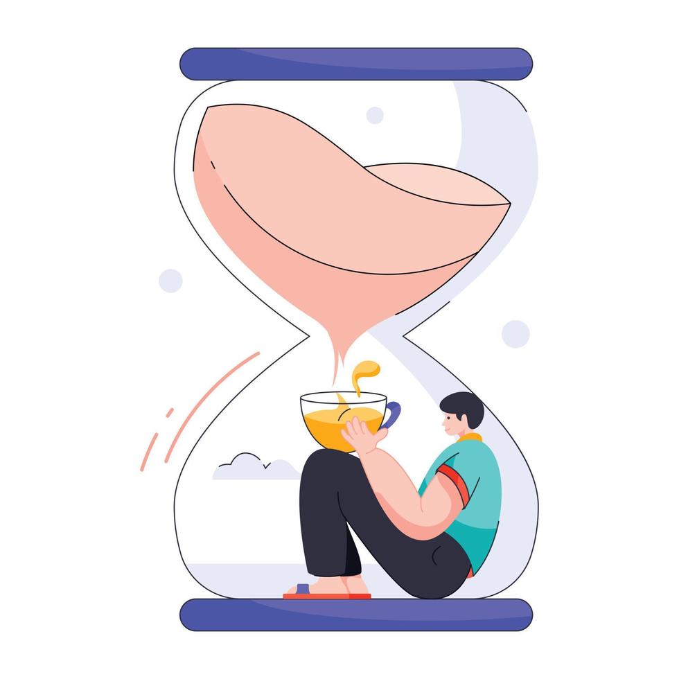 Trendy Tea Time vector