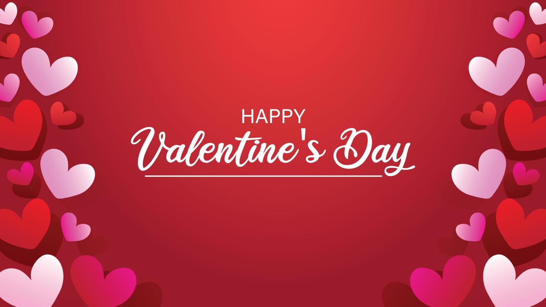 Valentines day greeting card vector