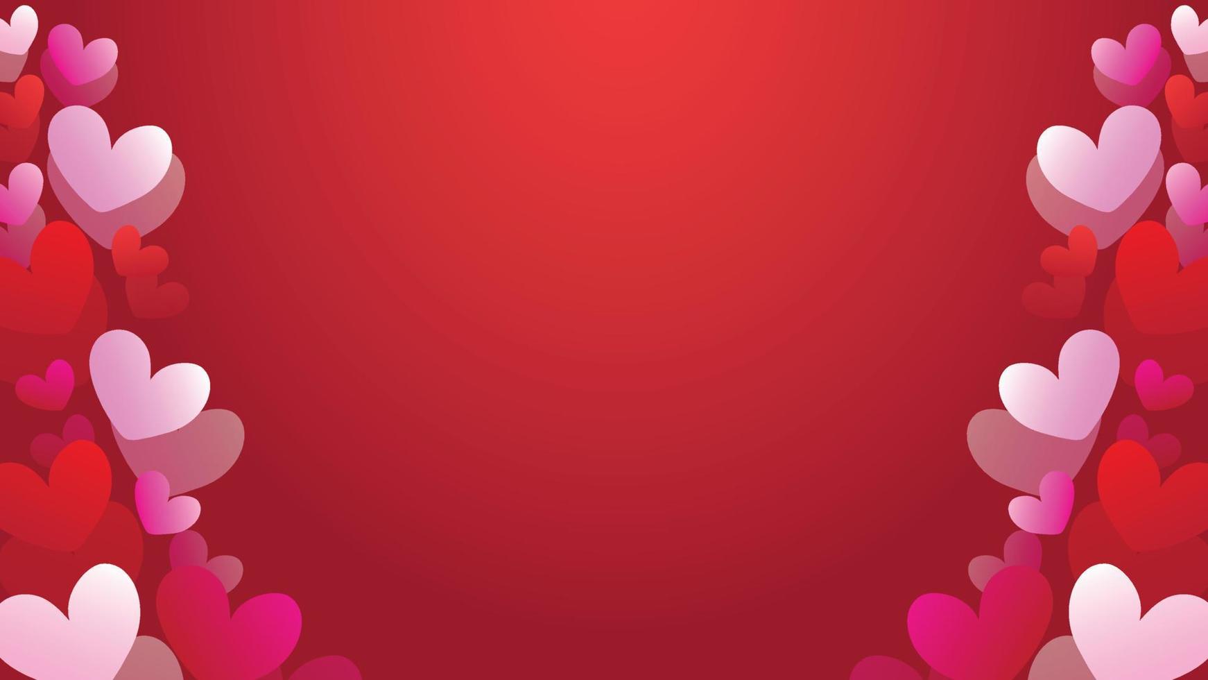 Valentines day greeting card with space area for put your text vector