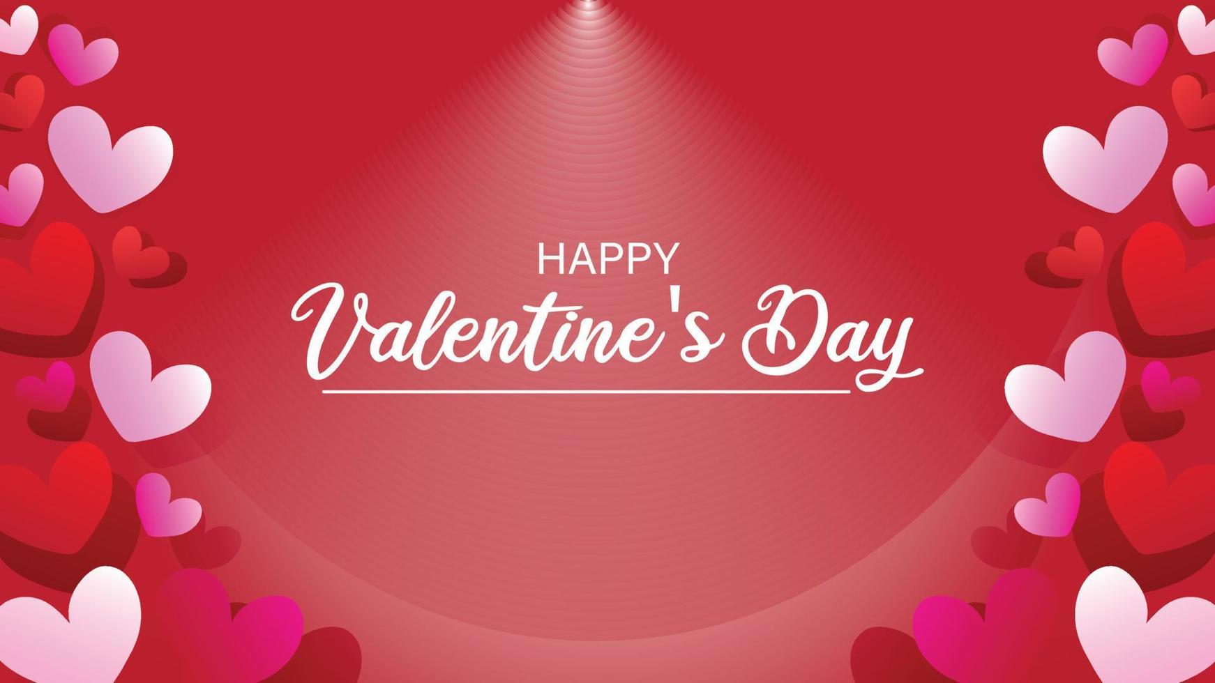 Valentines day greeting card vector