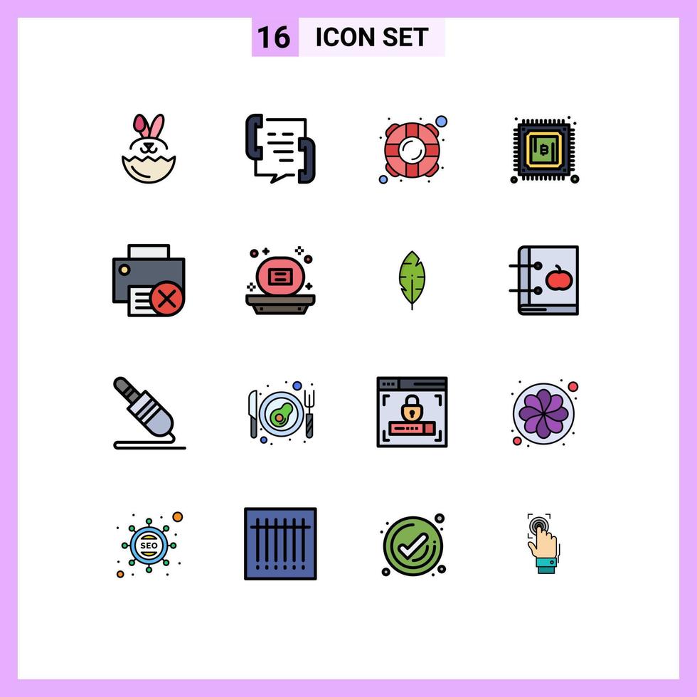 paquete de iconos de vector de stock de 16 signos y símbolos de línea para computadoras de gadget ayudan a impulsar elementos de diseño de vector creativo editable de moneda