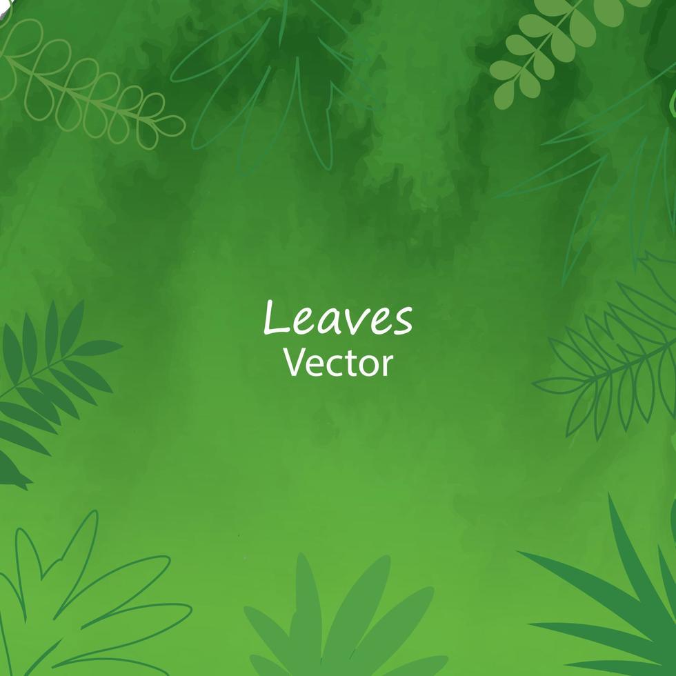 Exotic jungle tropical palm leaves vector