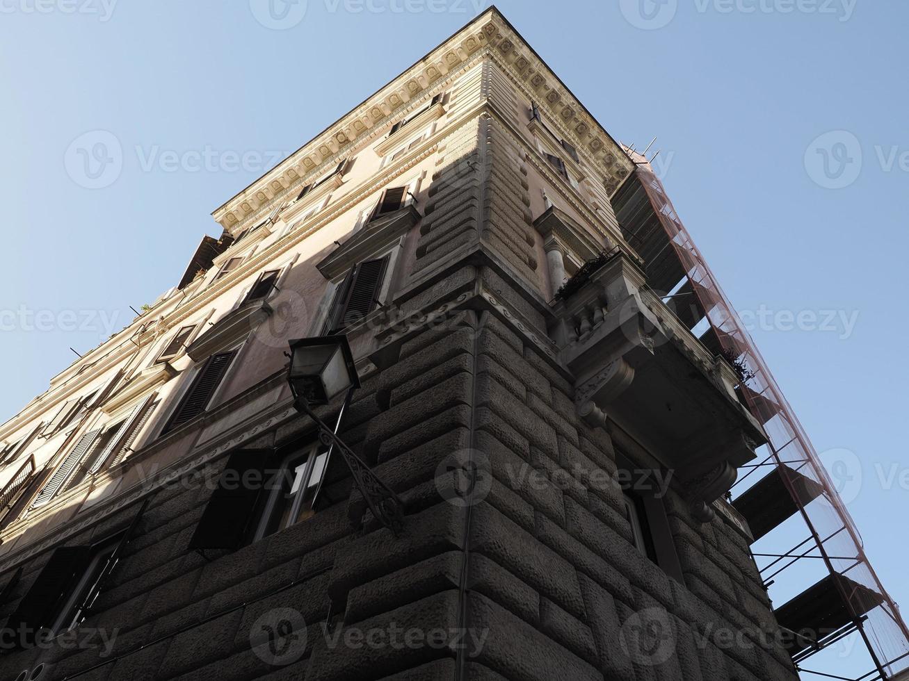 rome monti district buildings view photo