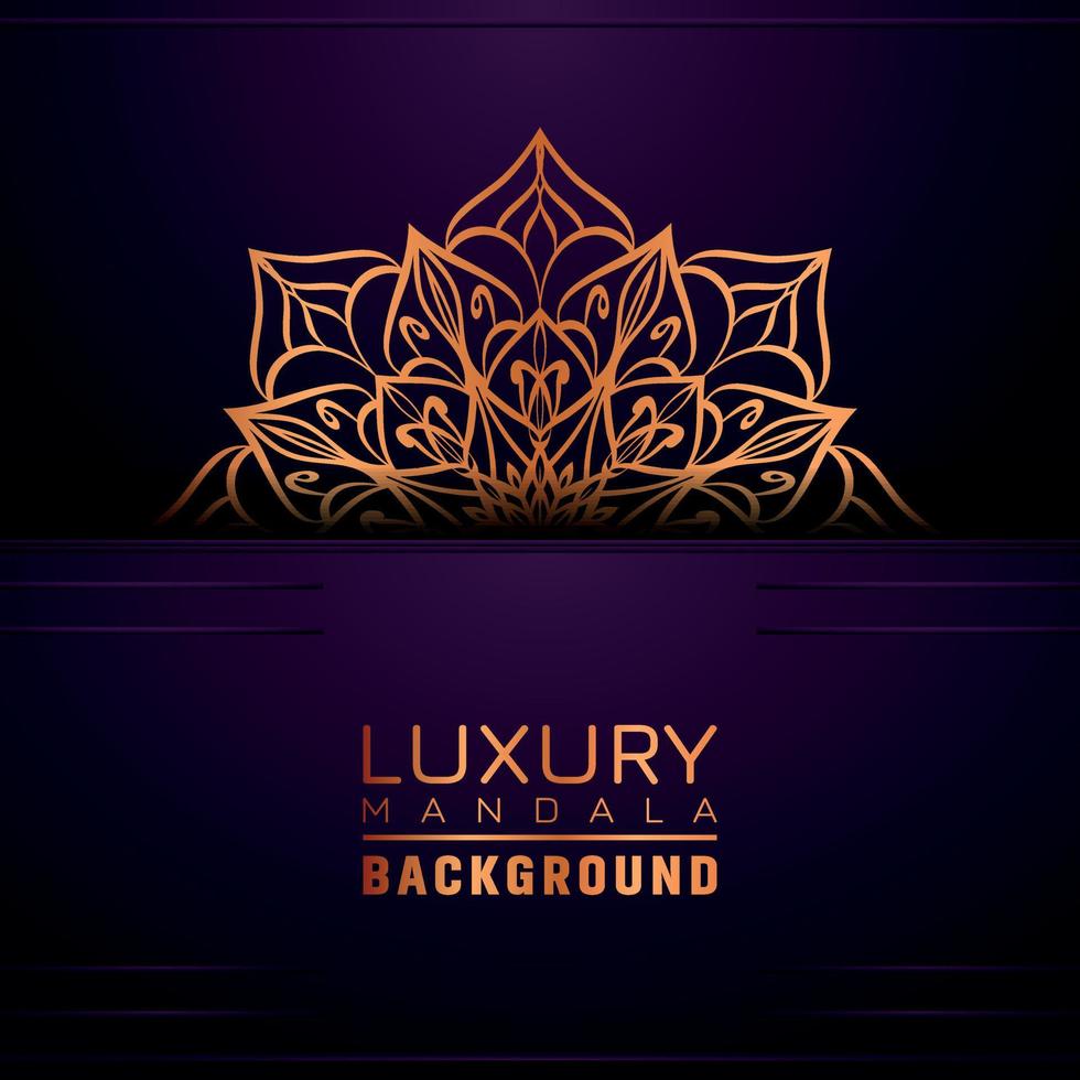 Luxury ornamental mandala background, arabesque style vector