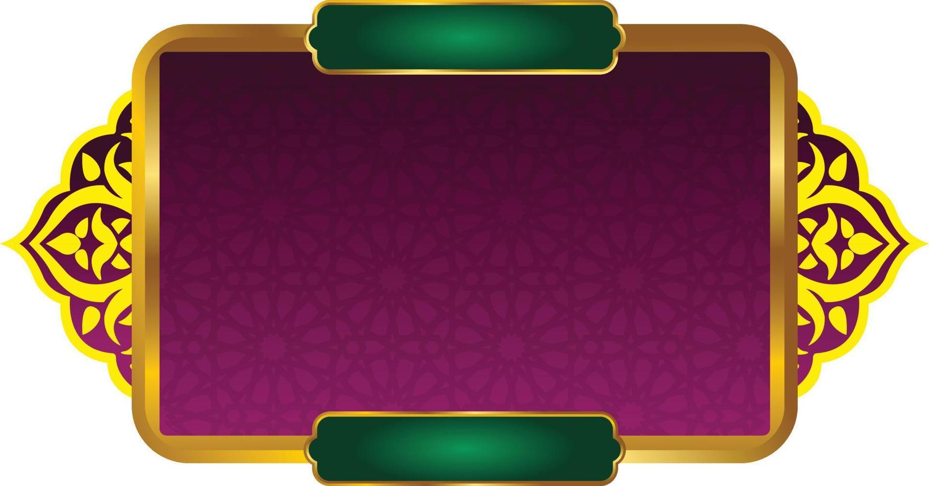 Set Of Luxury Golden Arabic Islamic Banner Title Frame Png Transparent Background Gold Text Box Vector Design Images