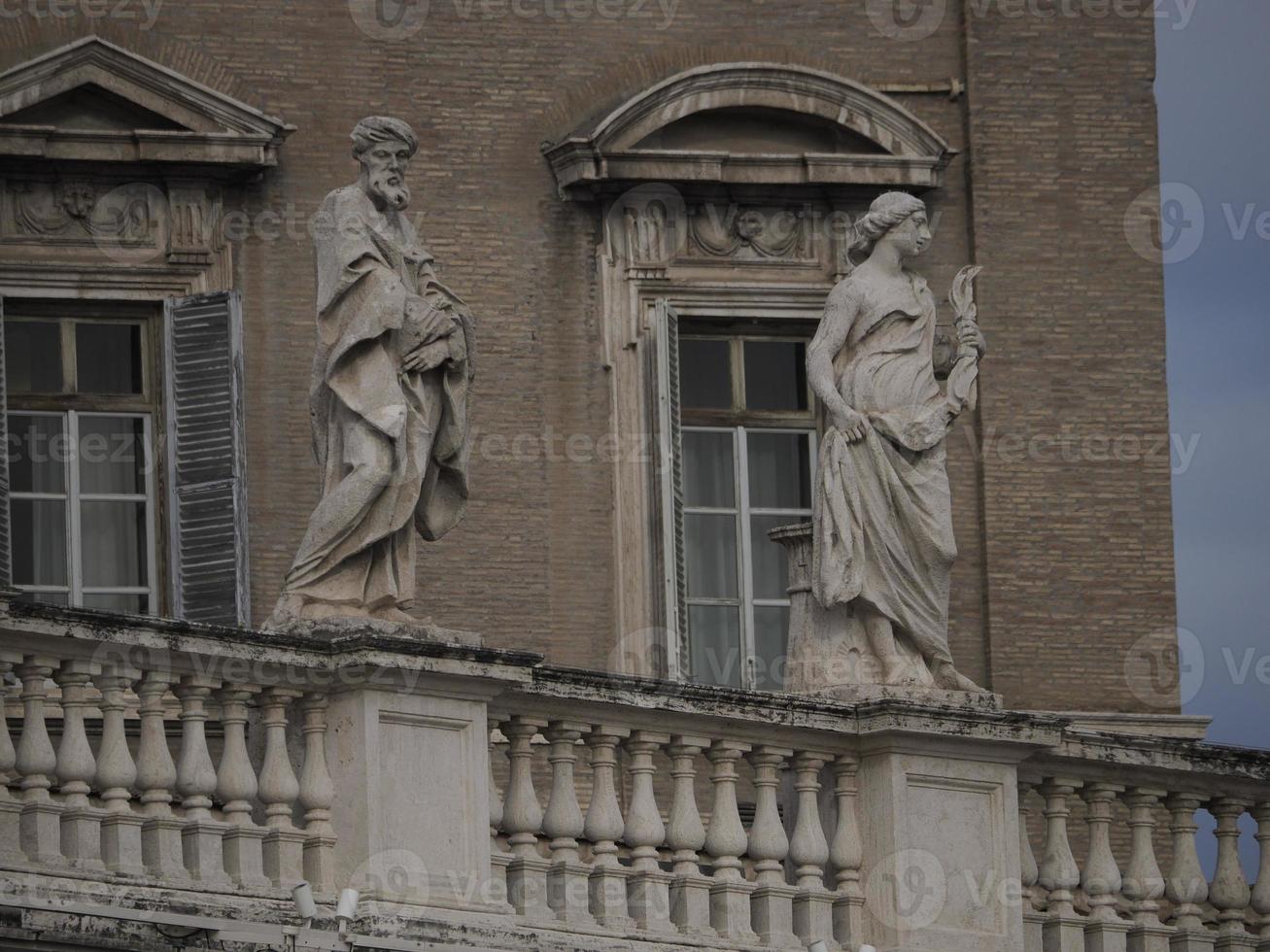saint peter basilica rome view of statue detail photo