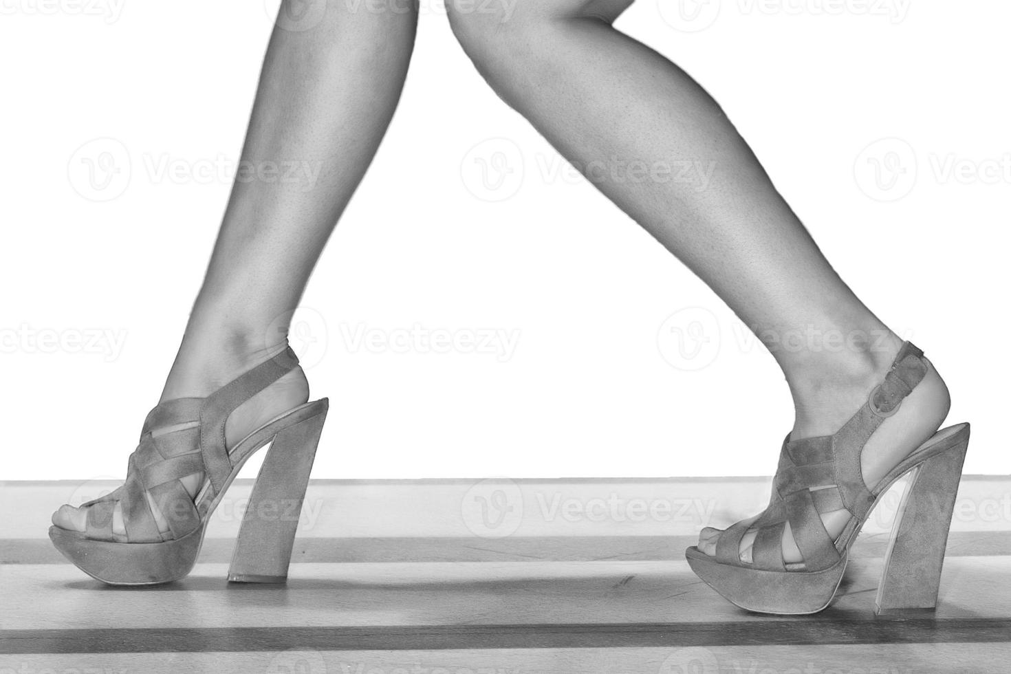 girl legs and shoes photo