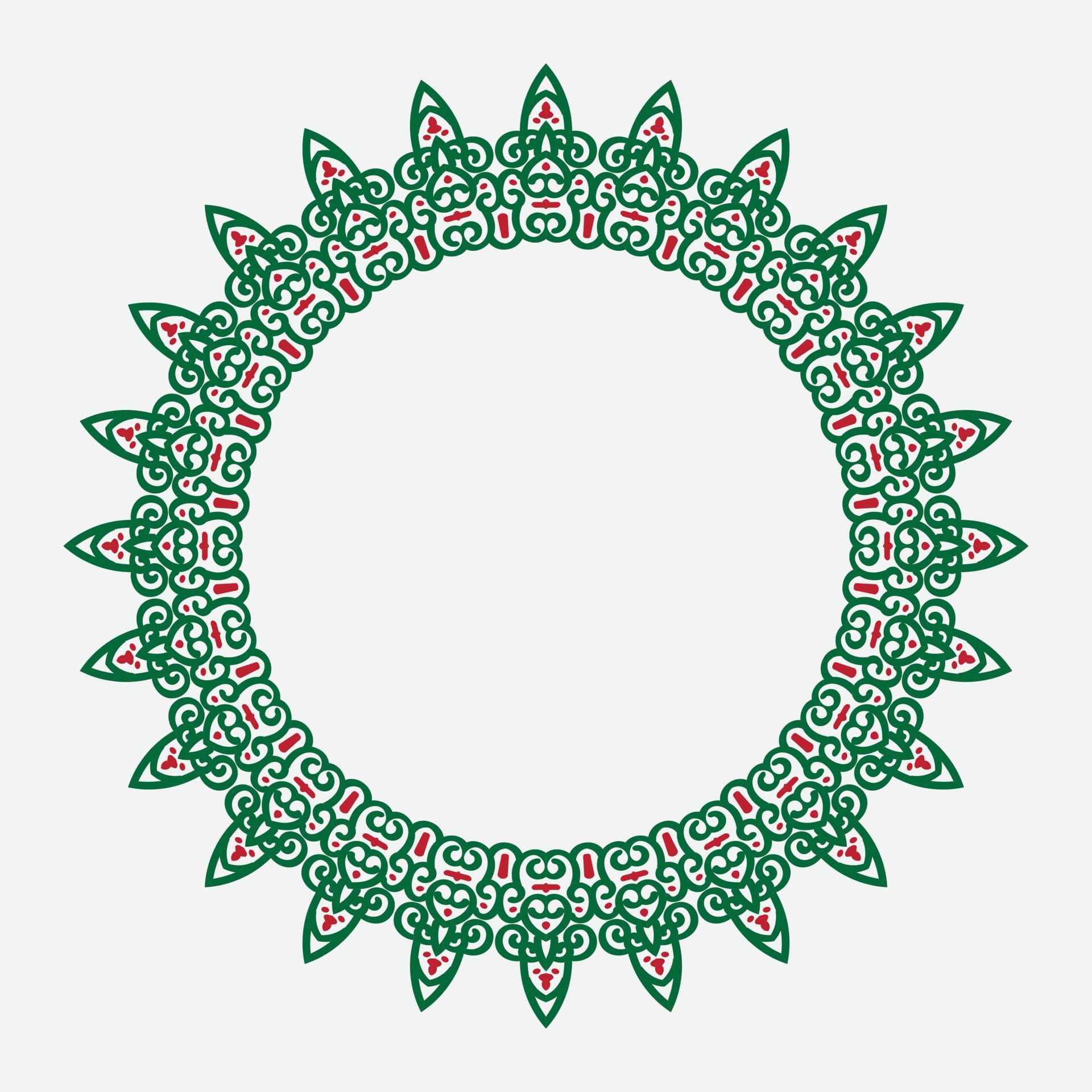 floral round frame. vector illustration. 17312608 Vector Art at Vecteezy