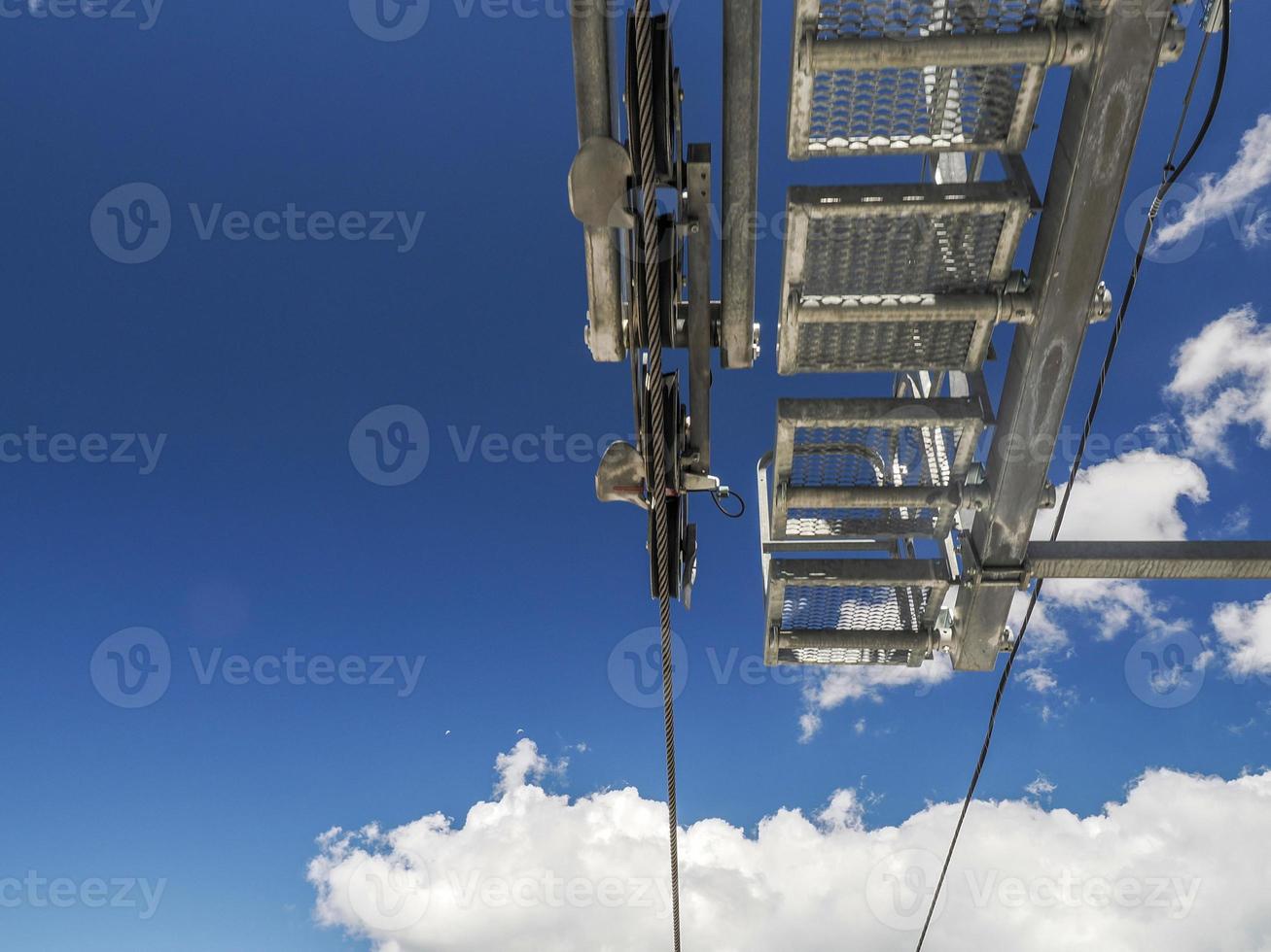 chair cable lift in dolomites photo