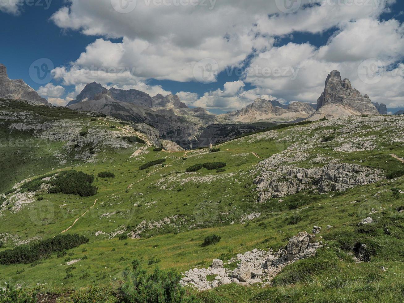 mount piana dolomites mountains first world war paths trench foxhole photo