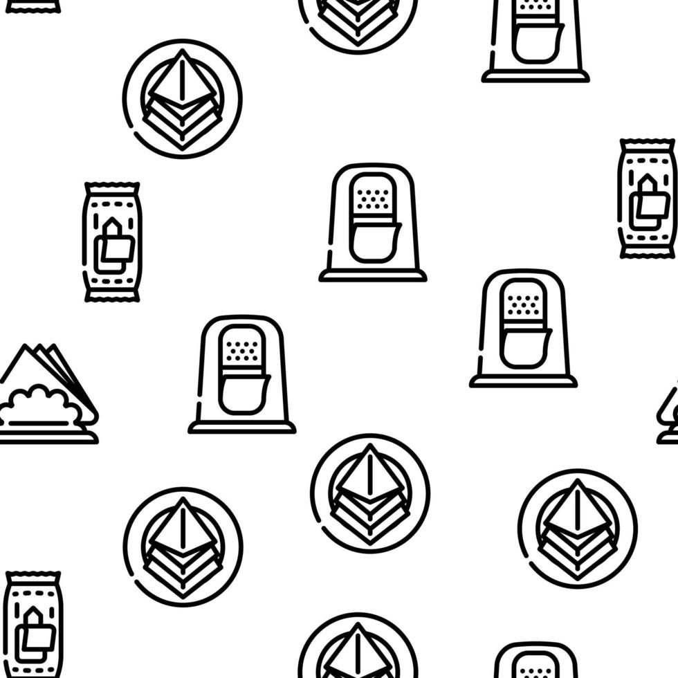 Wipe Hygiene Accessory Vector Seamless Pattern