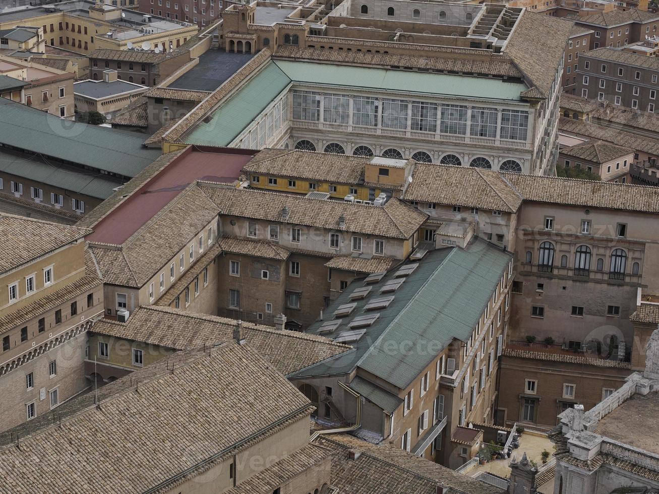 saint peter basilica rome view from rooftop photo