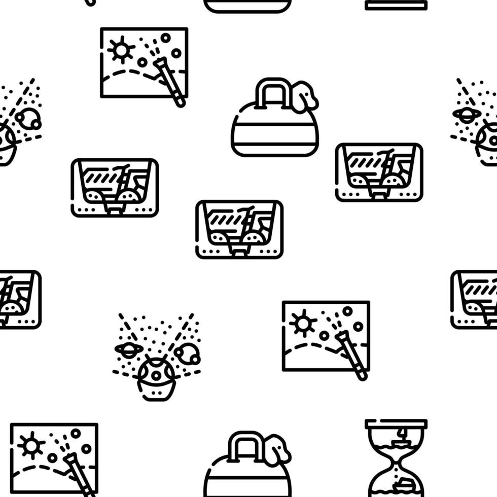 Toy And Children Game Vector Seamless Pattern