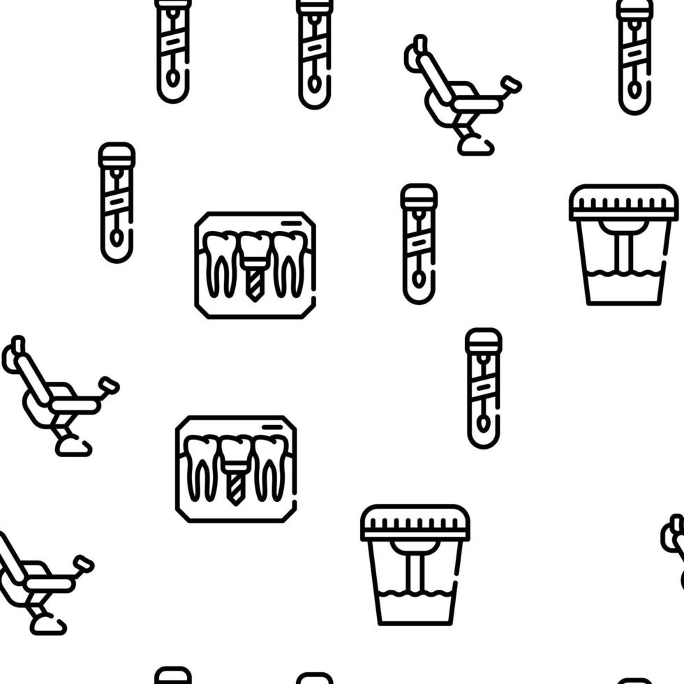 Medical Checkup Health Vector Seamless Pattern