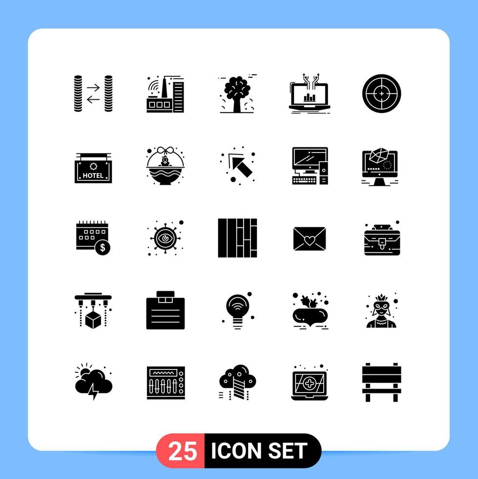 25 User Interface Solid Glyph Pack of modern Signs and Symbols of badge platform canada online analytical Editable Vector Design Elements